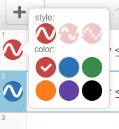 The style and colour picker