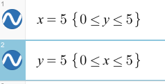 The first two expressions with restrictions